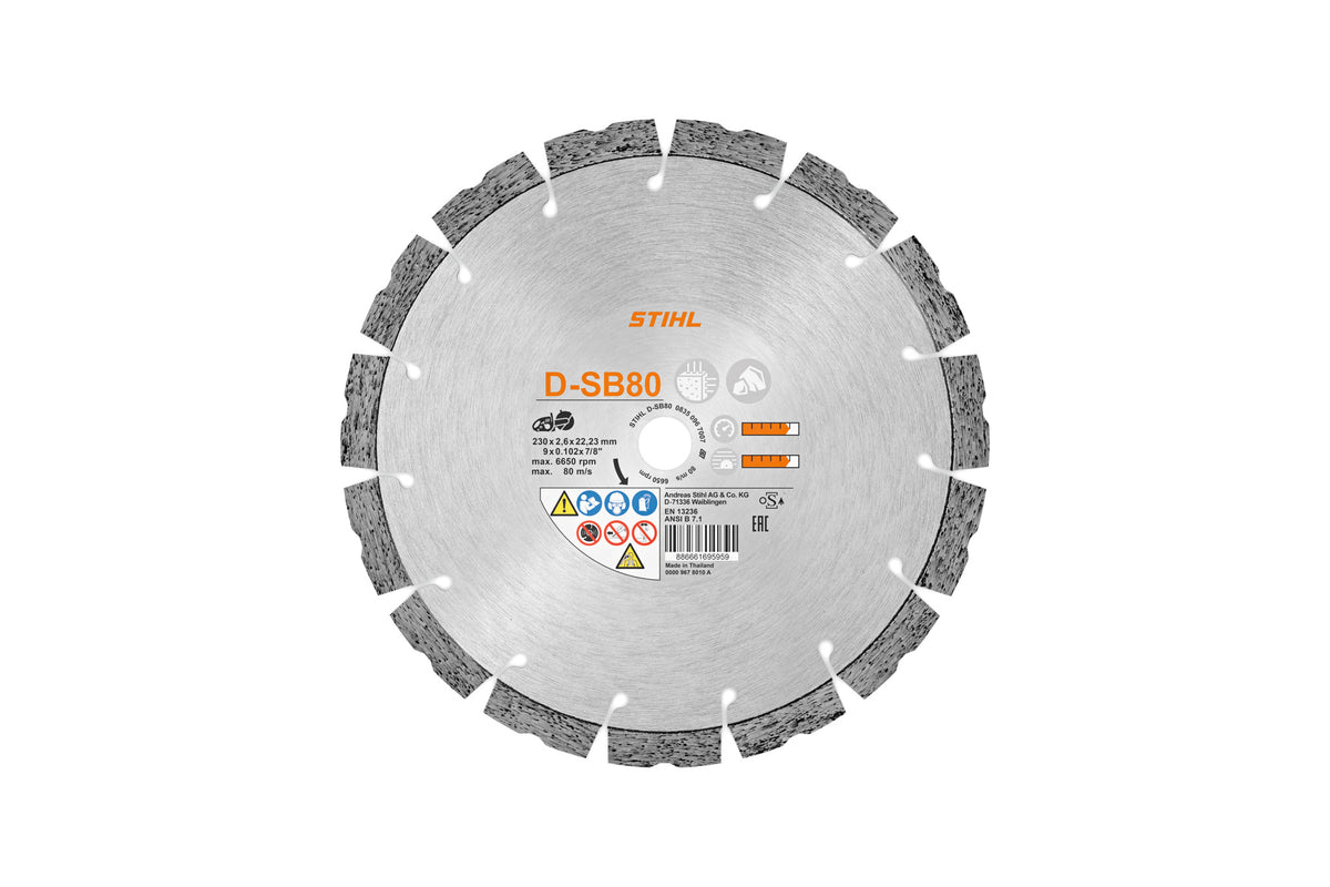 9" Diamond Cutting Wheel - SB80