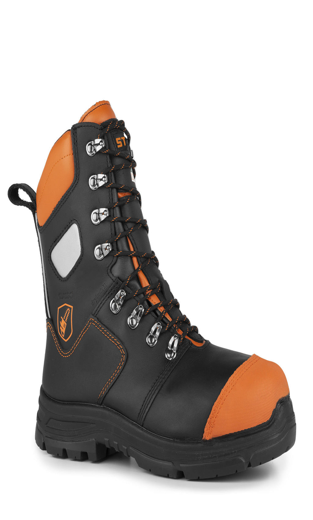Leather Chainsaw Boots - Size 8